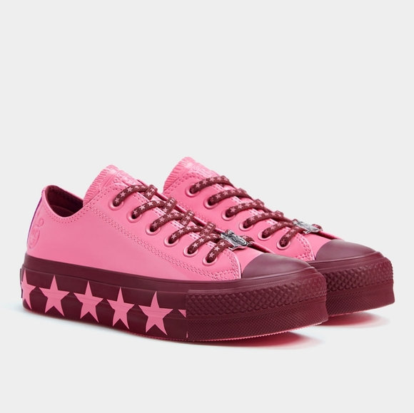 converse x miley cyrus chuck taylor all star high top faux patent